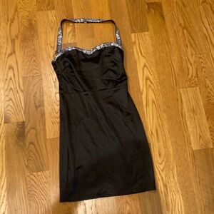 Windsor black sexy stretchy mini dress size s (c)